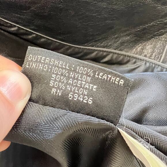 WILSONS Leather Pelle Studio 3-Button Jacket Women’s Size Large Collared - Picture 7 of 9